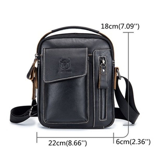 Retro crossbody kabelka z pravé kůže