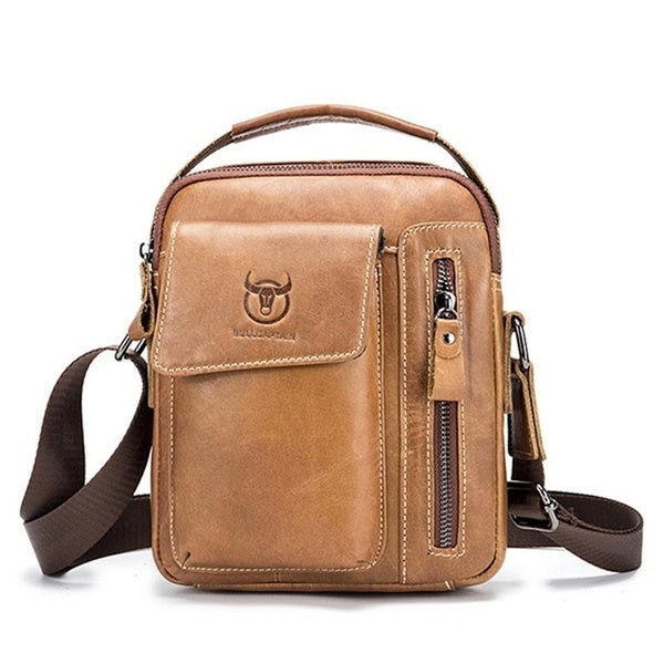 Retro crossbody kabelka z pravé kůže